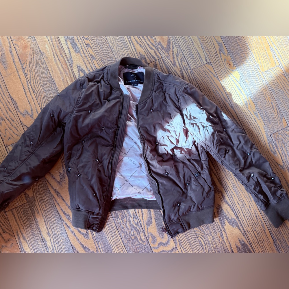 Nanette Lepore Brown Quilted Jacket